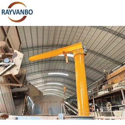 1 2 3 5 10 15 20 Tonnensäule-montierter, maßgeschneiderter manueller elektrischer Schwenkkran mit 360-Grad-Drehung